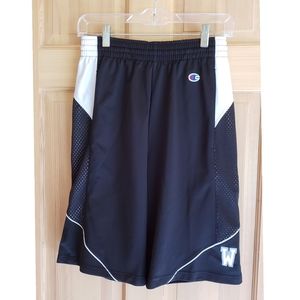 CHAMPION Shorts Small Black Silver White WWU Women's Basketball